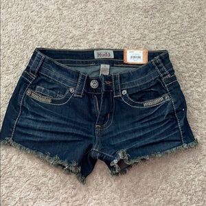 Mudd Size 0 Dark Wash Shorts. Brand New with Tags